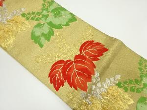 アンティーク　桐模様織り出し袋帯（材料）